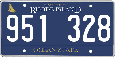 RI license plate 951328