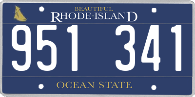 RI license plate 951341
