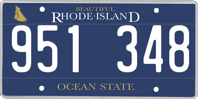 RI license plate 951348