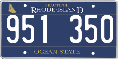 RI license plate 951350