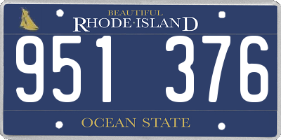 RI license plate 951376