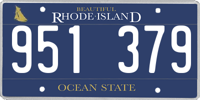 RI license plate 951379