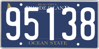 RI license plate 95138