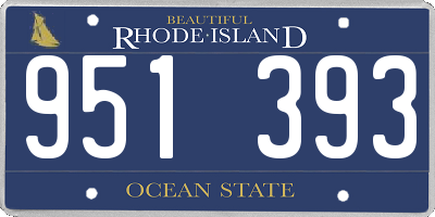 RI license plate 951393