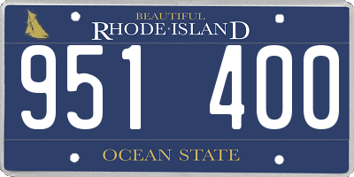 RI license plate 951400