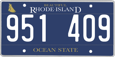 RI license plate 951409