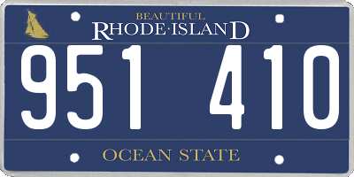 RI license plate 951410