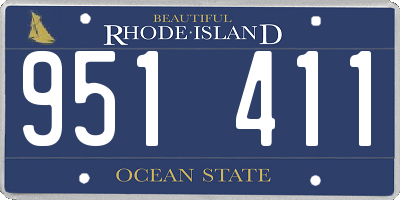 RI license plate 951411