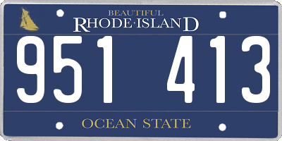 RI license plate 951413