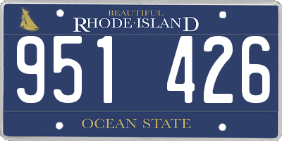 RI license plate 951426