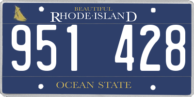 RI license plate 951428
