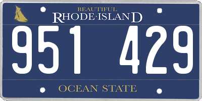 RI license plate 951429