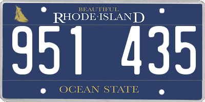 RI license plate 951435