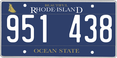 RI license plate 951438