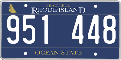 RI license plate 951448