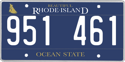 RI license plate 951461