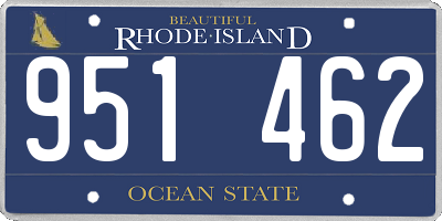 RI license plate 951462