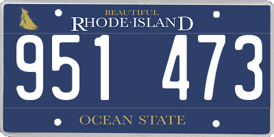 RI license plate 951473