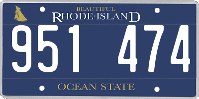RI license plate 951474