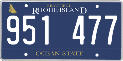 RI license plate 951477