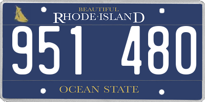 RI license plate 951480
