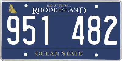 RI license plate 951482