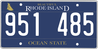 RI license plate 951485