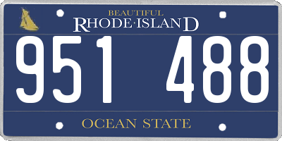 RI license plate 951488