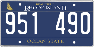 RI license plate 951490