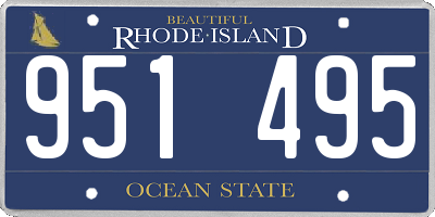 RI license plate 951495