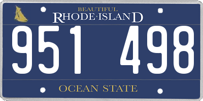 RI license plate 951498