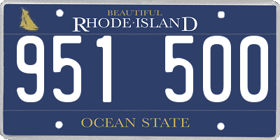 RI license plate 951500