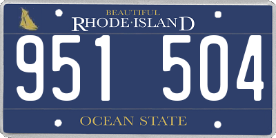 RI license plate 951504