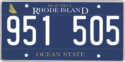 RI license plate 951505