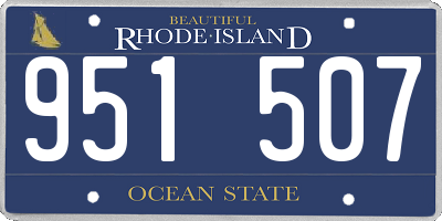 RI license plate 951507