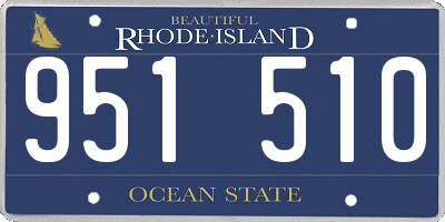 RI license plate 951510