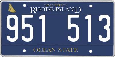 RI license plate 951513