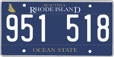 RI license plate 951518
