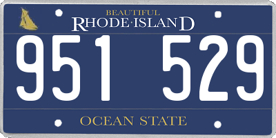 RI license plate 951529