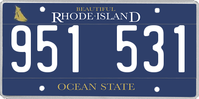 RI license plate 951531