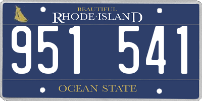 RI license plate 951541
