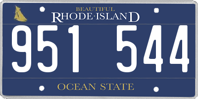 RI license plate 951544