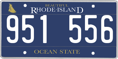 RI license plate 951556