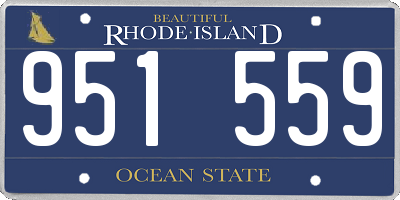 RI license plate 951559