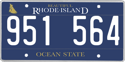 RI license plate 951564
