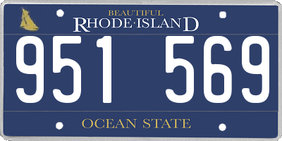 RI license plate 951569