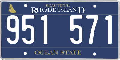 RI license plate 951571