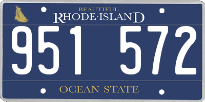 RI license plate 951572