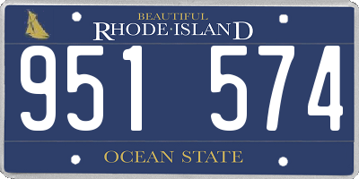 RI license plate 951574