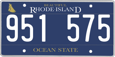 RI license plate 951575